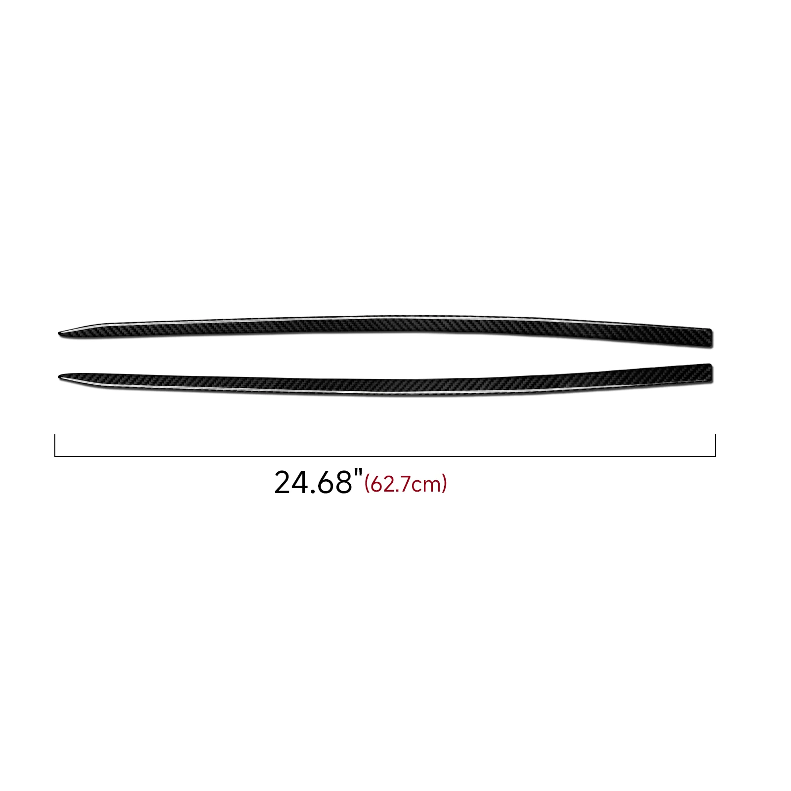 2pcs Carbon Fiber Interior Sticker Set. Car Door Decorative Strips Panel. For Opel Insignia A (2008-2013) Trim Accessories. - view 2