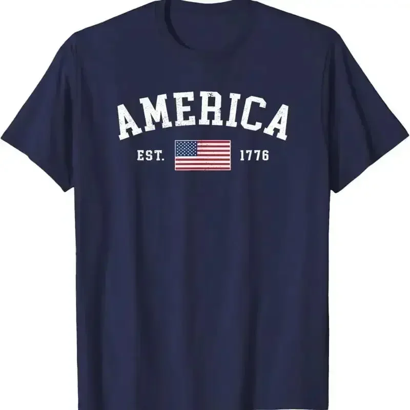 American Flag USA United States Of America US 4th July T Shirt