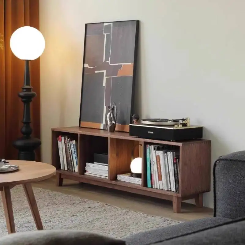 Luxury Villa Nordic TV Cabinet Living Room 2025 Wood Shell Modern Tv Stands Luxury Designer Audio-visual Fernsehtisch Furniture