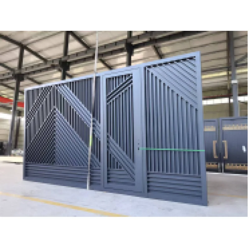 Custom.YATUS مخصص الطراز الحديث ذكي الألومنيوم الكابولي انزلاق بوابة السياج التلقائي في الهواء الطلق الفنادق المستقيمة