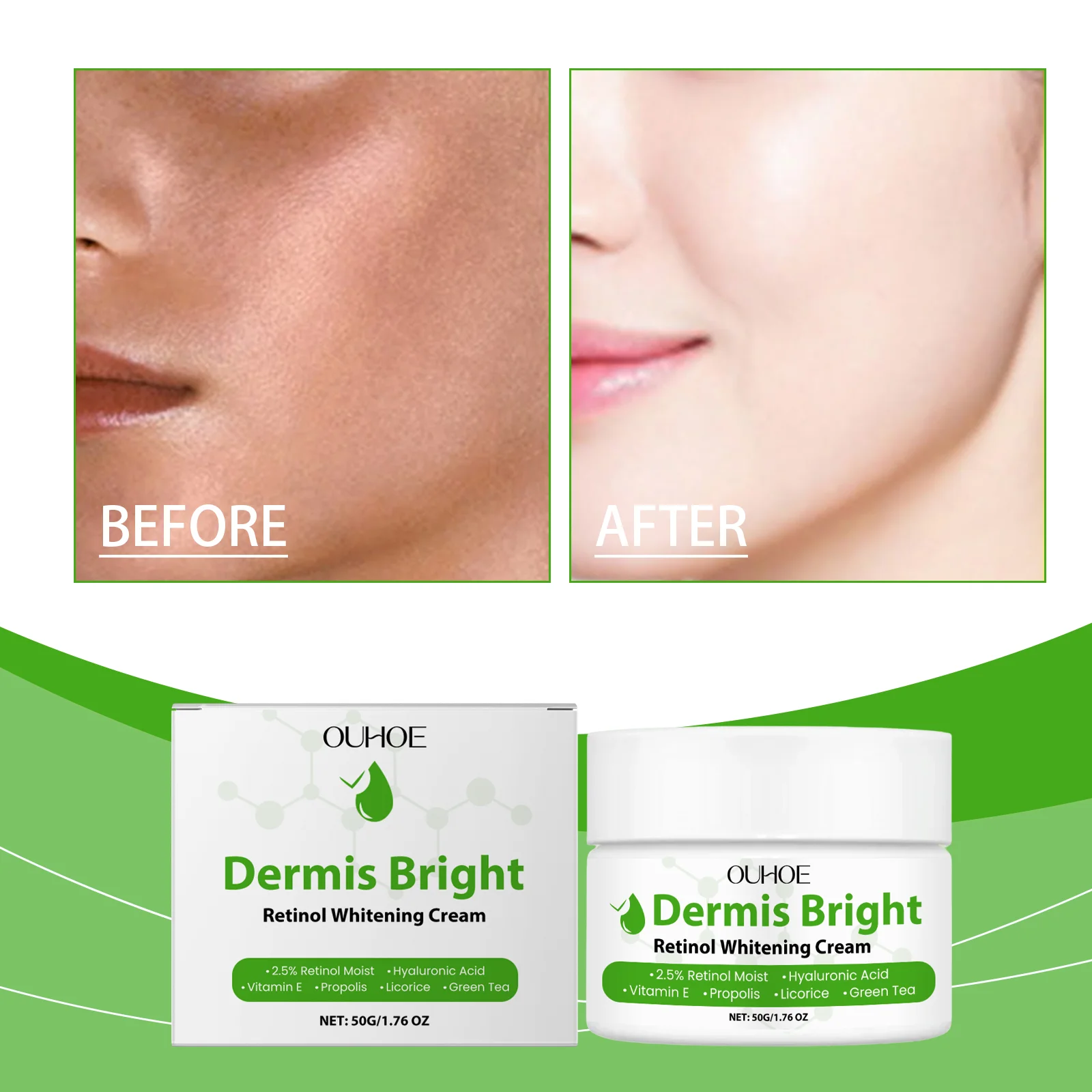 Retinol Brightening Cream Retinol Firming, Smooth, Elastic Skin Moisturizing, Glossy Skincare Cream
