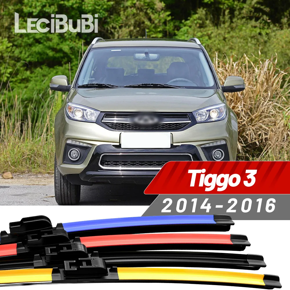 2 Stück für Chery Tiggo 3 2014–2016 2015 Frontscheibenwischerblätter Scheibenwischer