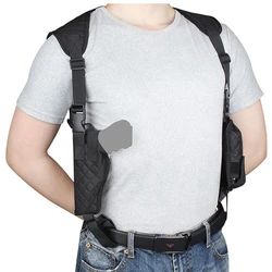 Universal Shoulder Holster Combat Tactical Concealed Carry Pistol Holster Neoprene Breathable Padded Adjustable Holster Hunting