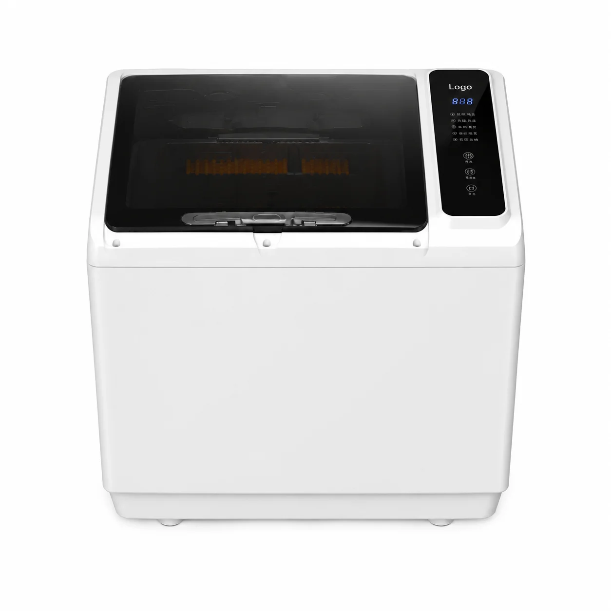 Modern White Mini Shoe Washing Machine Portable Compact Desktop Laundry Appliance for Home and Apartment Use