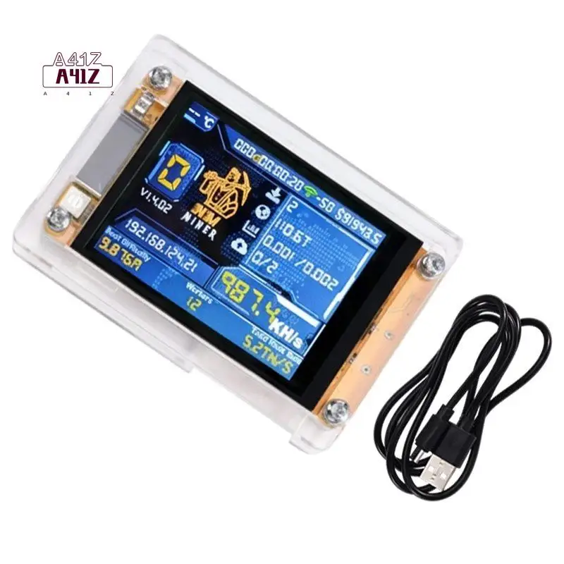 

A41Z-990KH/S Nmminer Nerdminer Upgraded Harshrate 2.4 Inch Smart Display Bitcoin Crypto Solo Lottery Miner Nerdminer