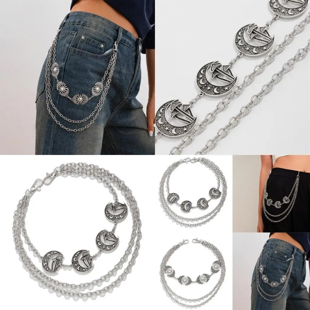 

652F Adjustable Hip Chain Music Festival Gears Unique Dressing Styles Chain Belt