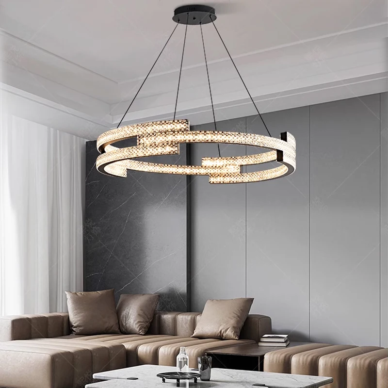 LED stands for love diamond ring modern romantic Italian chandelier study living room LED home chandelier ceiling lamp