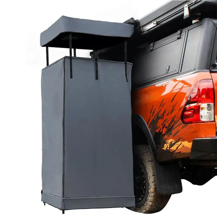 Portable Vehicle-Attached Shower Tent Privacy RV Car-Side Awning Camp Shower Tent with Roof