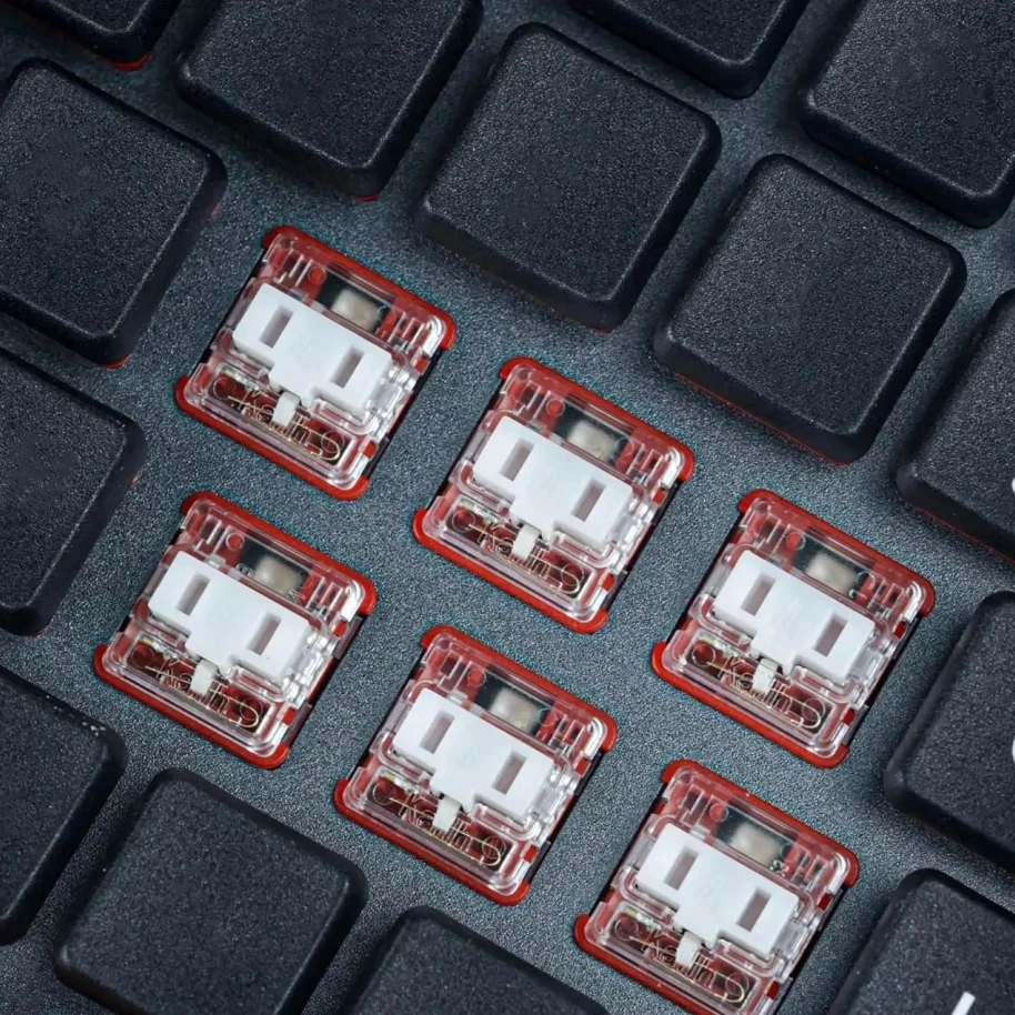 Kailh Choc 로우 프로파일 스위치, 1350 RGB 초콜릿 키보드 스위치, 클리키 촉각 선형 스위치, 레드 프로 블루 다크 브라운 화이트 레드