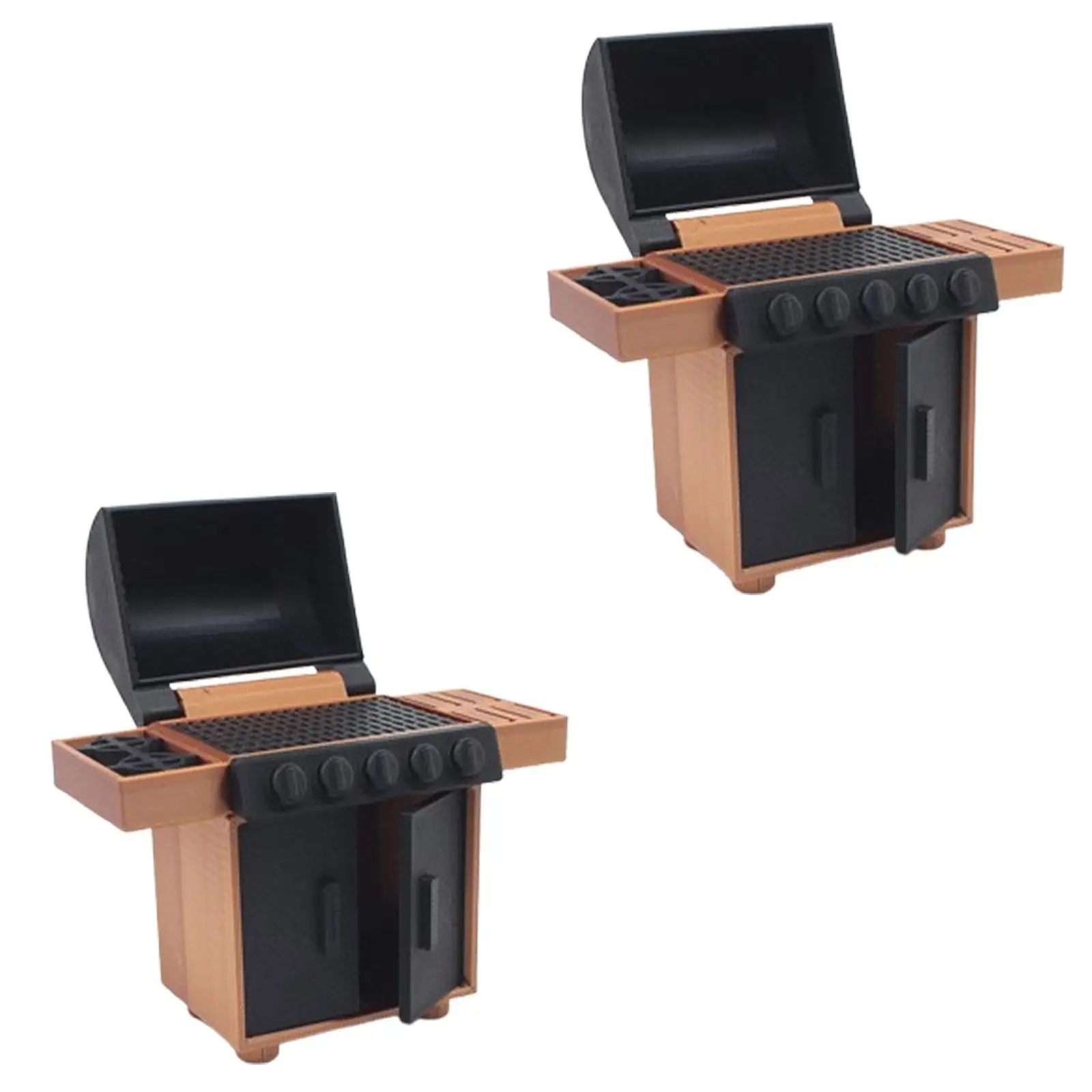 Mini gril modèle cuisine jouet Compact semblant jouer arrière-cour Cookouts Camping