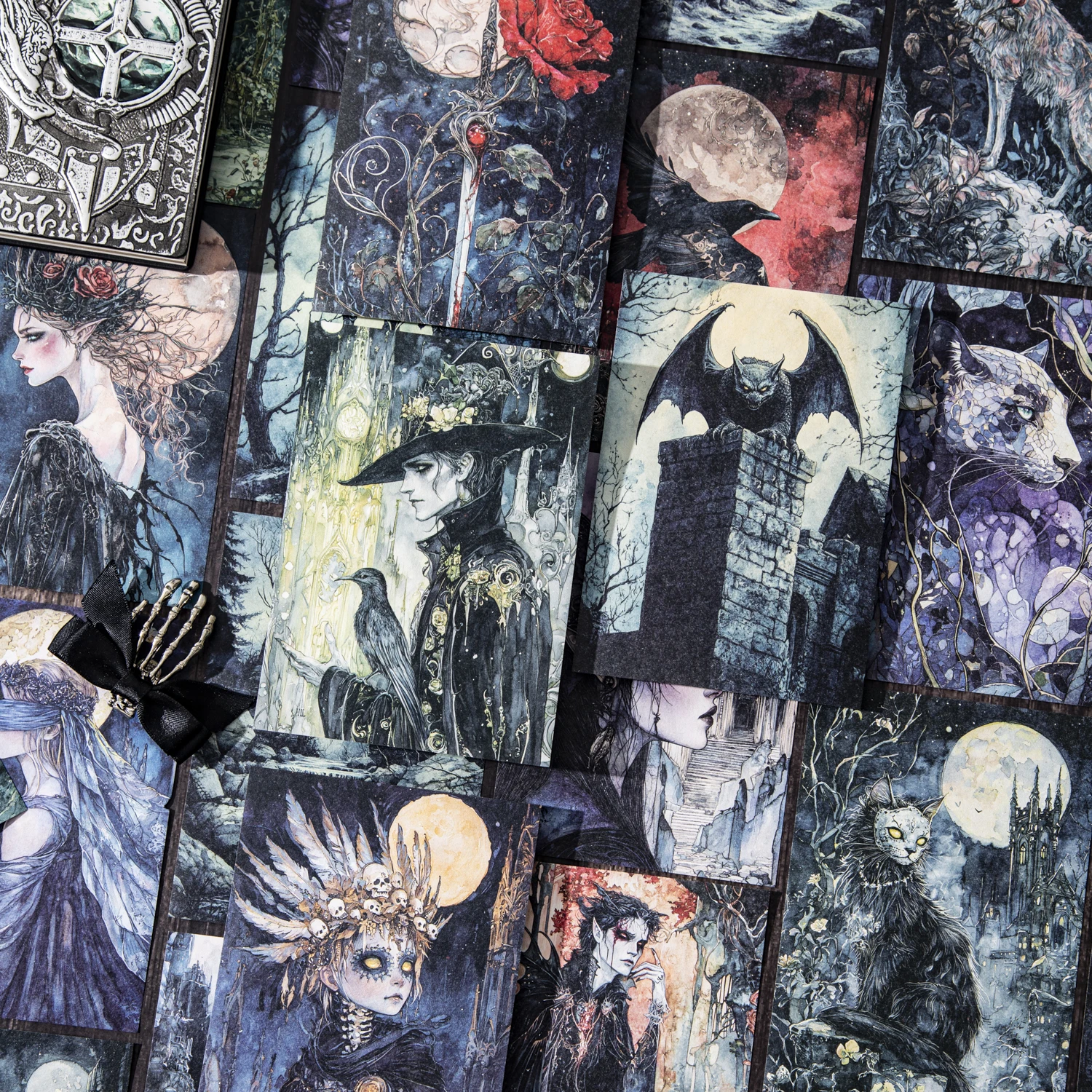 30sheets/bag Gothic Dark Fanta - Cardstock Paper Pack ulasan dan harga