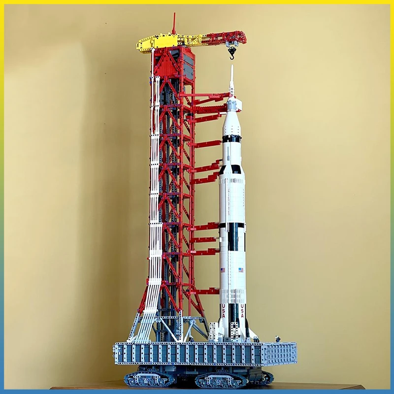 

MOC-60088 Электрический орбитер Saturn V Ракета Башня Компонент в сборе Строительный блок Модель 7706 Детали Строительные блоки Детские игрушки