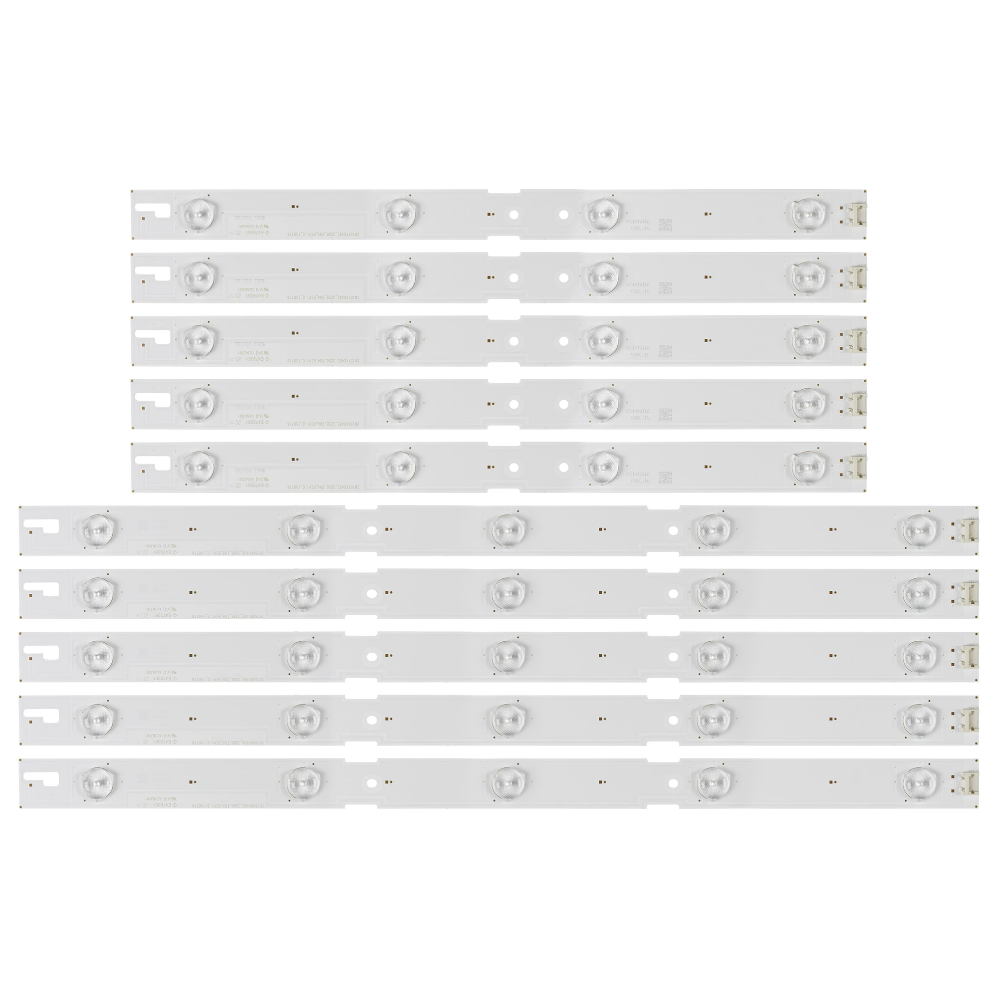 New 10PCS LED Backlight Strip 2015ARC430_3228_R04 L05_REV1.0_150716 For 43VLE5523WG 43VLE6629BR 43VLE6524