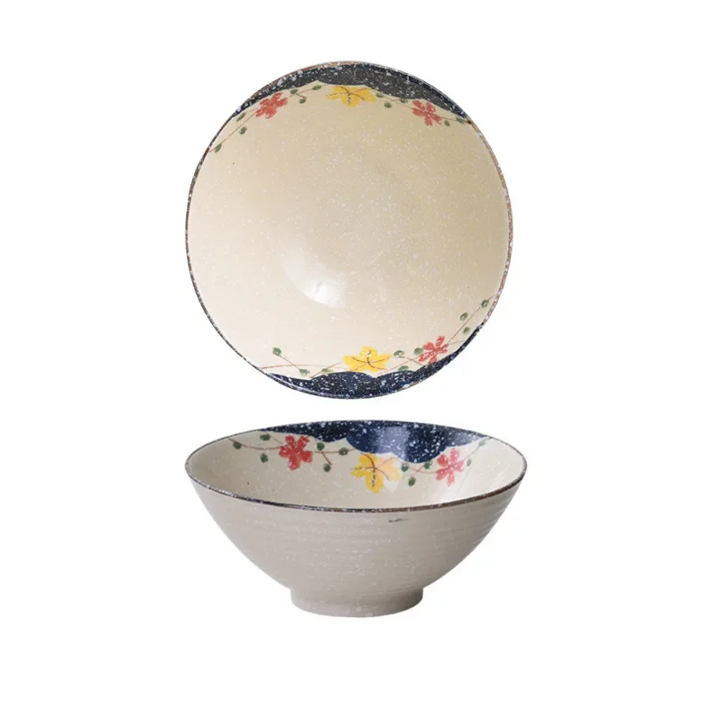8 inch ceramic hat salad bowl Japanese Lamian Noodles bowl ceramic tableware 1PC 5