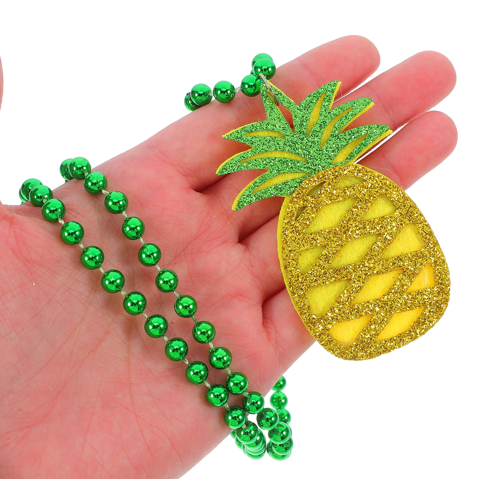 

6pcs Hawaiian Party Necklace Tropical Decorations Pineapple Charm for Baby Shower Birthday Favors Classroom Prizes