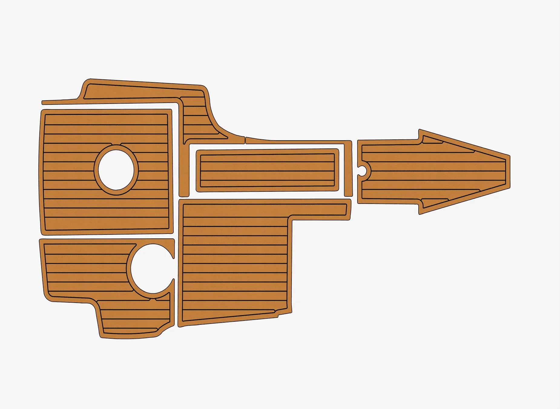 

Нескользящий коврик из морского искусственного тикового EVA -2005 Mastercraft X STAR, самоклеящаяся подкладка для палубы лодки 1/4 дюйма (6 мм) для кабины и палубы