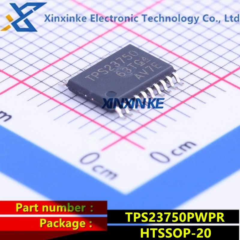 5PCS TPS23750PWPR TPS23750 HTSSOP-20 Power Switch ICs - POE / LAN IEEE 802.3af PD Controller Powered Device Switch ICs