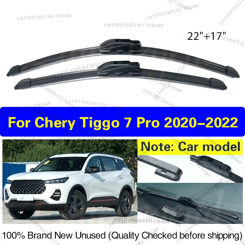

Wiper Front Wiper Blades For Chery Tiggo 7 Pro 2020 2021 2022 Windshield Windscreen Window Rain Brushes 22"+17" Car Accessories