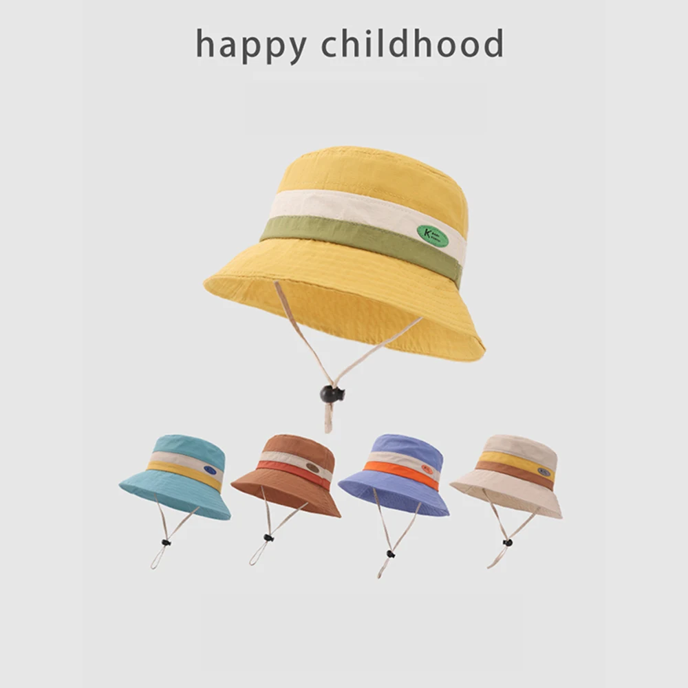 

Baby Fisherman Hats Children's Cartoon Sun Hat Boys And Girls Summer Thin Quick-drying Sunscreen Caps