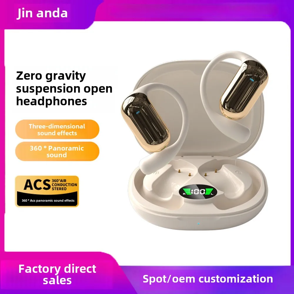 

OWS private model's new wireless open, in-ear noise cancellation, sports over-ear Bluetooth headset with ultra-long battery life