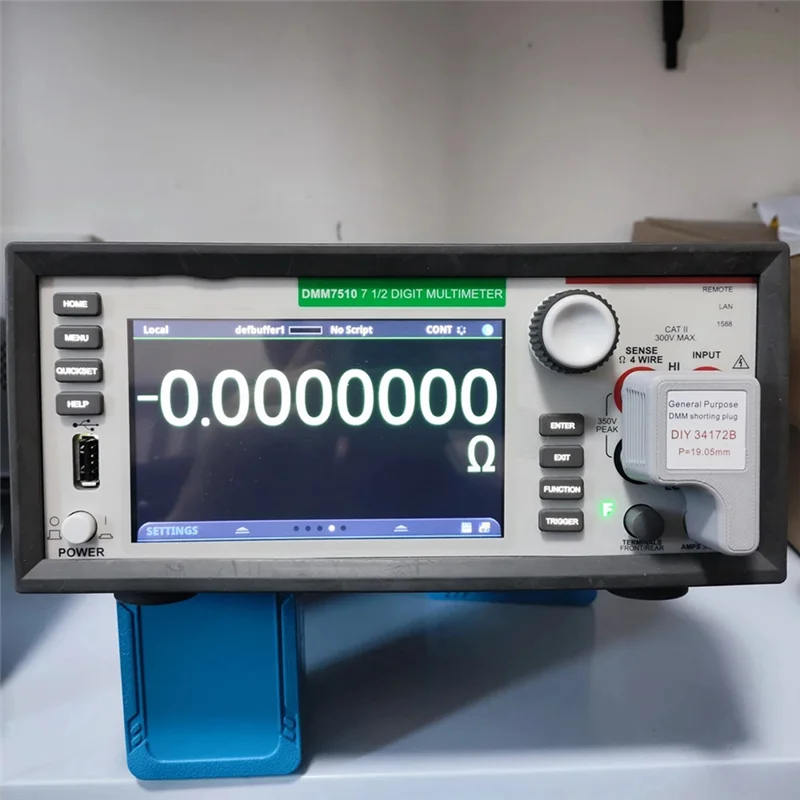 ABKP-4-Wire curto plug padrão resistor calibração multímetro calibrador ferramenta novo diy 34172b dmm inserção curta