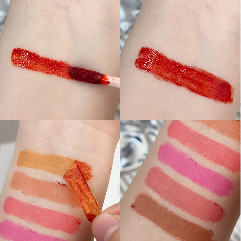 Peel-off Liquid Lipstick Waterproof Lasting Non-stick Cup Matte Sexy Red Lip Gloss Moisturizing Tear Lips Liner Contour Makeup