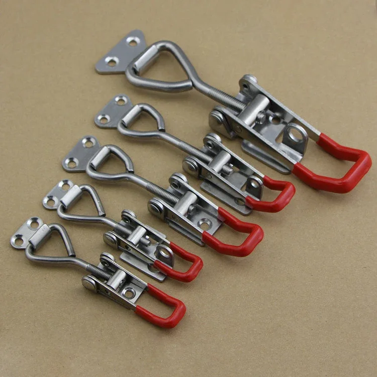 Toggle Latch Catch Toggle Clamp Adjustable Cabinet Boxes Lever Handle Lock Hasp For Sliding Door Furniture Hardware