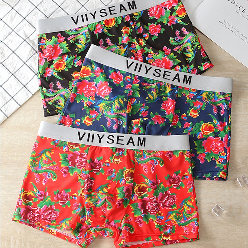

Classic Style Breathable Boxer Shorts Casual Style 10 Spandex 90 Polyester Brand New Condition Sexy Pouch Trunk For Men