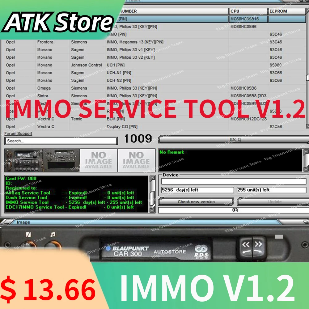 

Newest EDC IMMO SERVICE TOOL V1.2 PIN CODE Immo Off CALCULATOR BSI VDO DASHBOARD 2017 For A-u-di B-M-W F-iat Car Repair Software