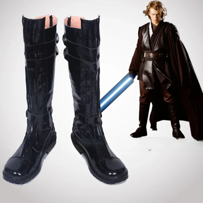 SW คอสเพลย์รองเท้า Darth Vader Anakin Luke Skywalker Obi- Wan Kenobi Darth Maul Stormtrooper รองเท้าฮาโลวีนเครื่องแต่งกายสําหรับ Man