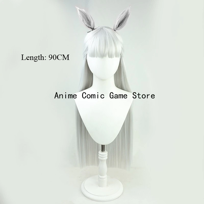 أوما موسومي بريتي ديربي جولد شيب شعر مستعار كوسبلاي مدمج في سلك فولاذي ذيل أنيمي شعر صناعي ألياف مقاومة للحرارة #2