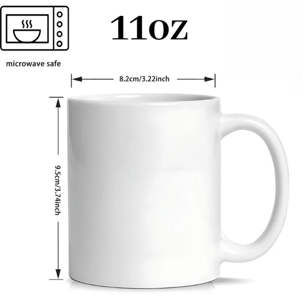 Custom 2D Print Halloween Nurse Theme Mug Custom Name Ceramic Coffee Cup 11oz Personalized Name Text Ghost Bat Skull Print Micro