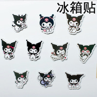 Cartoon Kuromi Drawing Board Acrylic Magnet Mini Refrigerator Home Decoration Sticker Magnets Fridge Souvenir Whiteboard Magnets