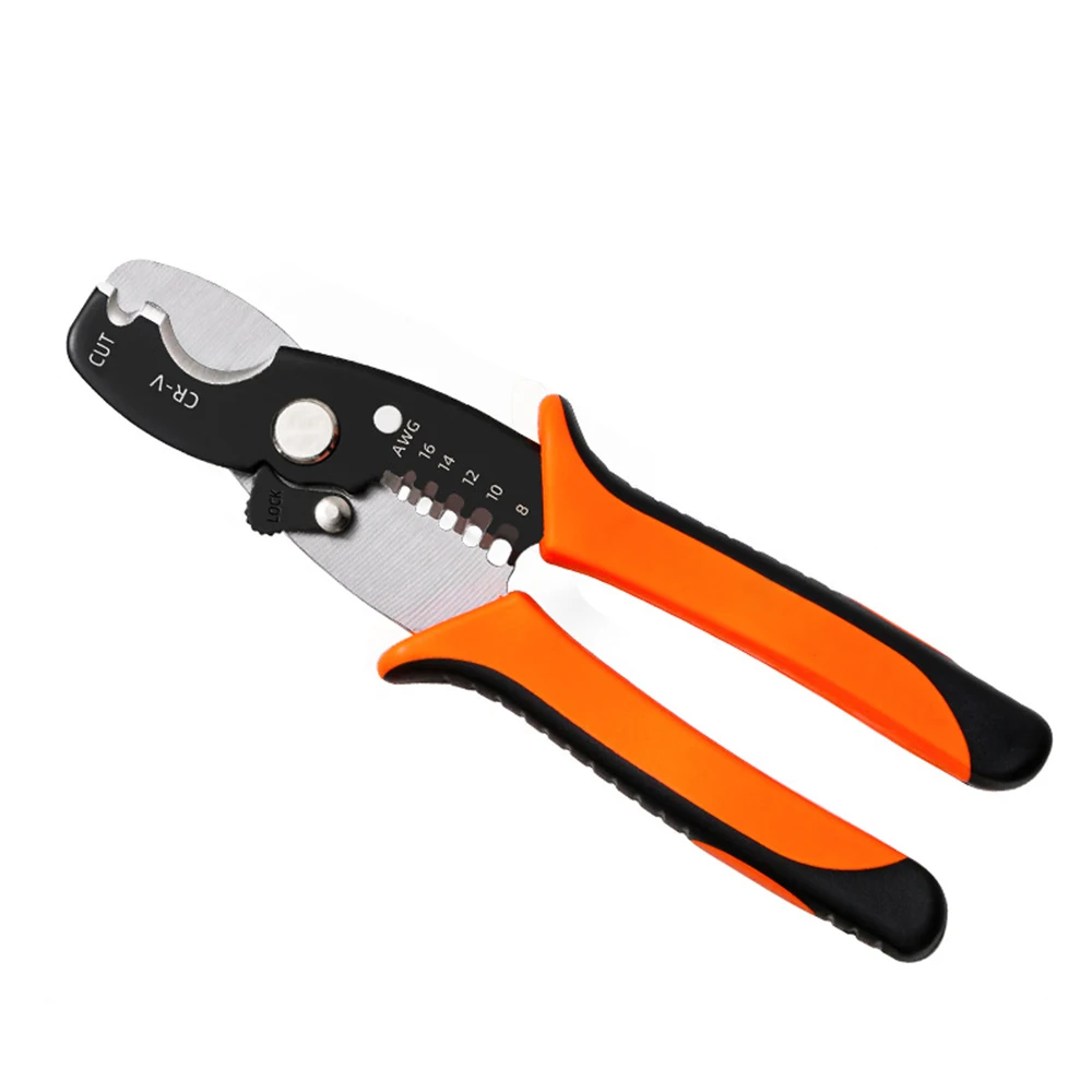 Multi-Functional Electrician Wire Stripper & Crimper Tool - Perfect For Peeling & Network Cabling Wire Stripper Crimper