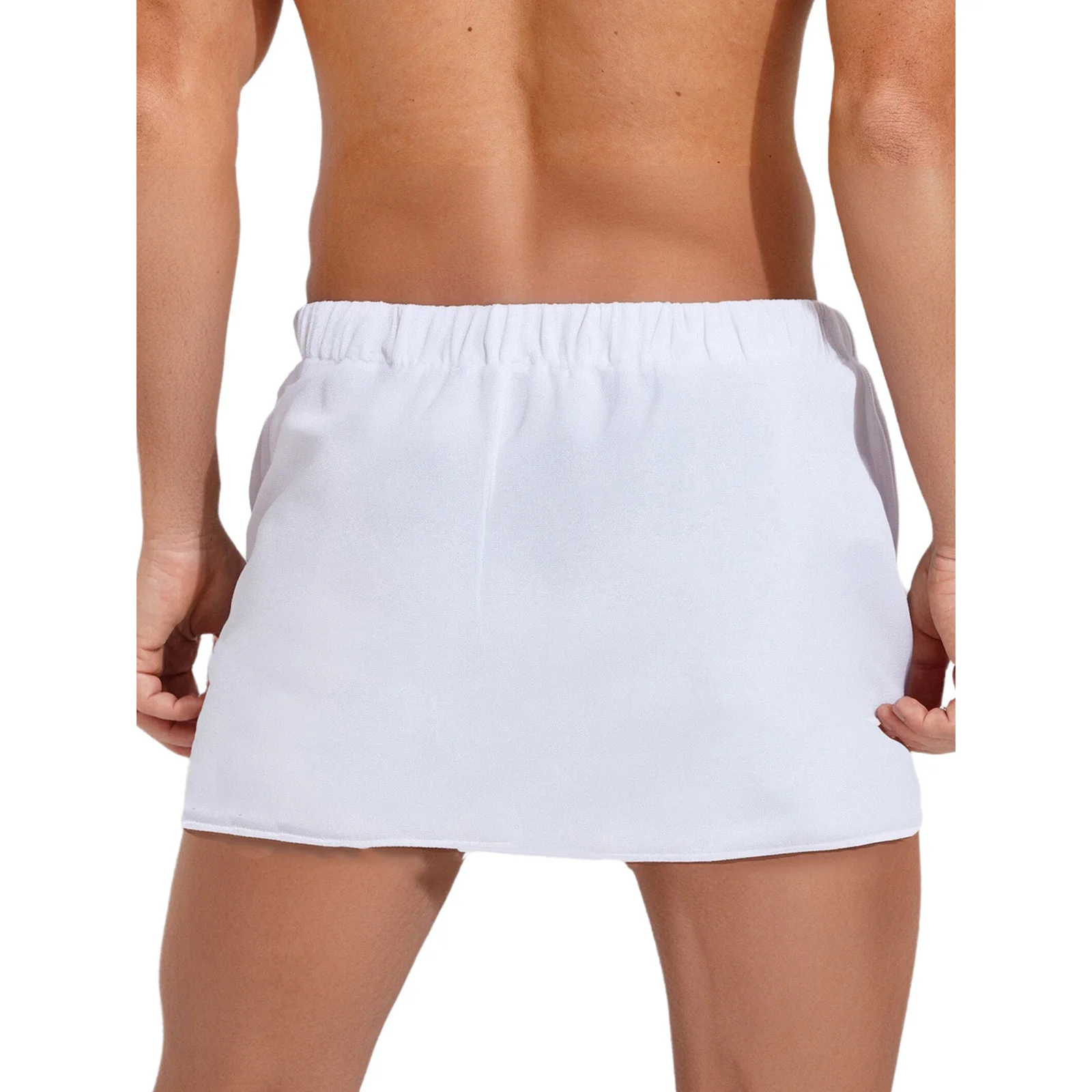 الرجال مثير مناشف حمام مرونة الخصر جيب تيري القطن مايكرو فوط استحمام تنورة ل سبا الاستحمام دش التفاف التستر منشفة