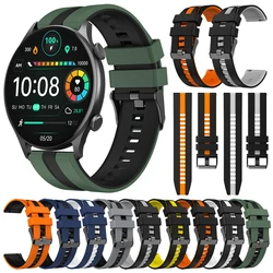 20/22mm Silicone Strap For Haylou RS5/Solar Plus RT3/Watch 2 Pro/RS4 LS04/Watch R8 S8/RT LS05S/LS02 Pro Smartwatch Band Bracelet