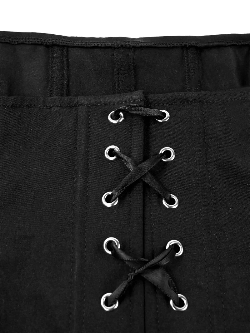 Black Sexy Fishbone Corset Shaper Ladies Slimming Bowknot Corsets Underbust Bustiers Women Summer Crop Tops Streetwear Clothes