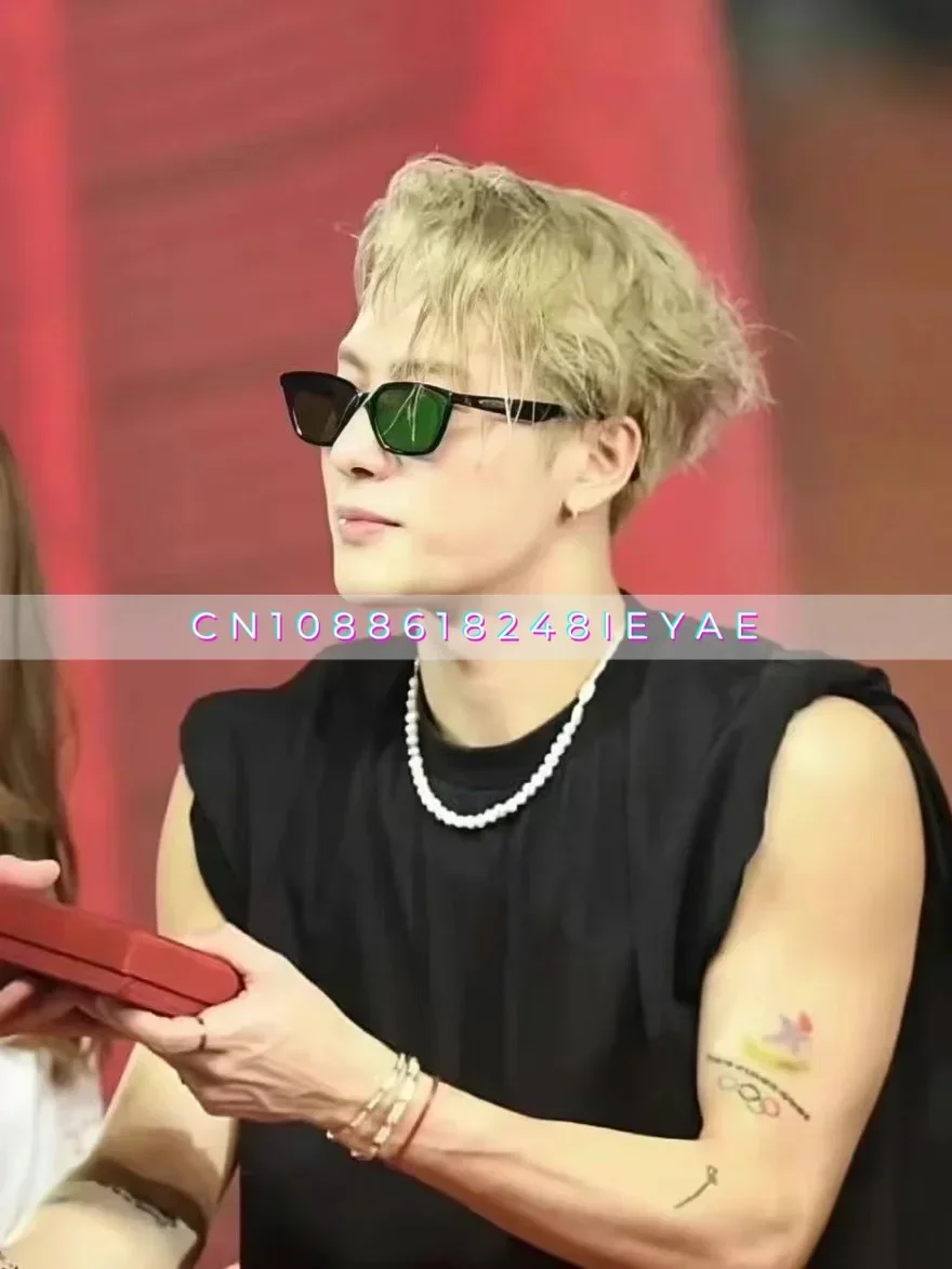 Wang Jiaer نفس النمط لوحة النظارات الشمسية Uv400 المضادة للأشعة فوق البنفسجية ورقة النايلون قصر النظر النظارات الشمسية