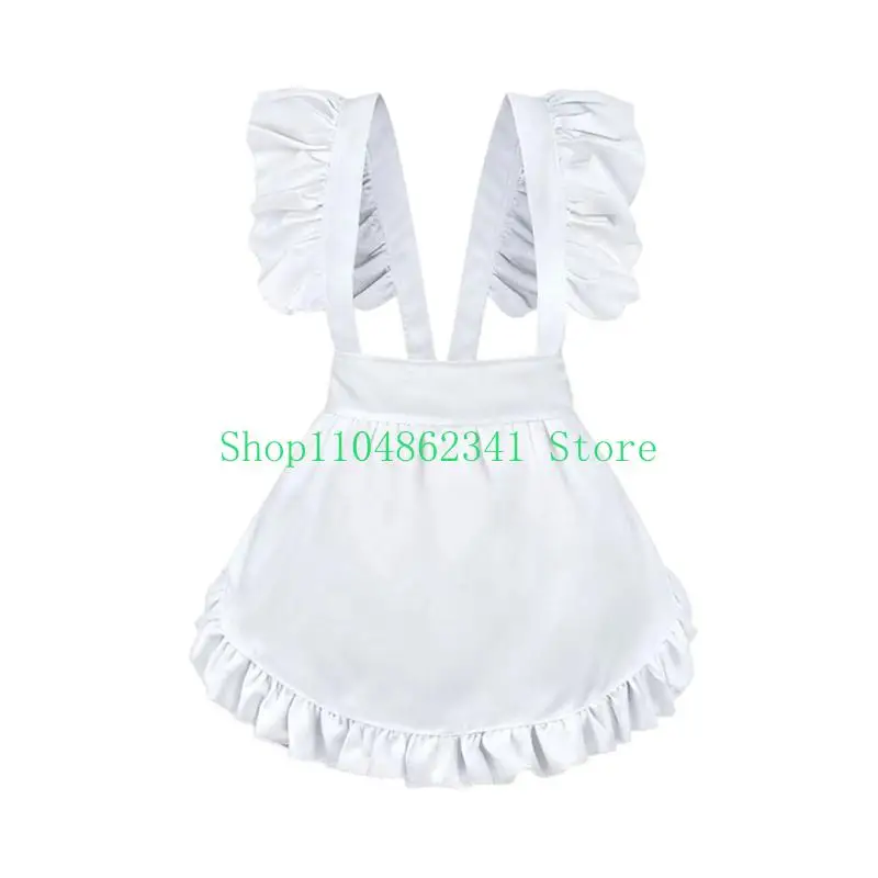 

5asd современный стиль фартук горничной для косплея ролевые игры костюм вечерние легкие полиэстеровые фартуки с регулируемыми