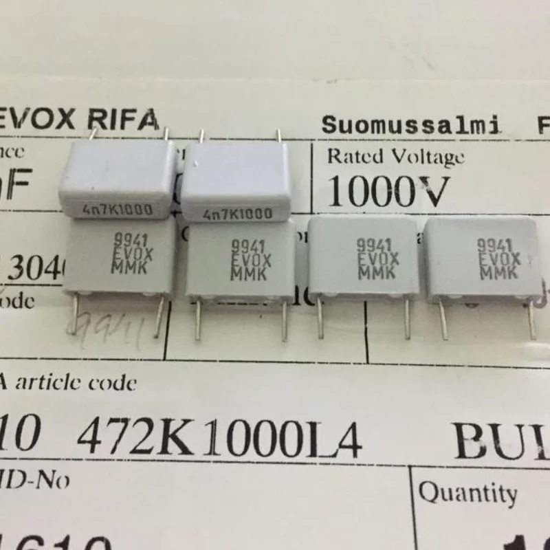 

10PCS RIFA-EVOX MMK10 472K 0.0047UF 1000V fever coupling film electrodeless capacitor