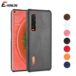 Ultra Thin Snake Crocodile Skin Leather Phone Case For OPPO Find X3 X2 Pro Lite R17 RX17 Neo Hard PC Plastic Back Cover