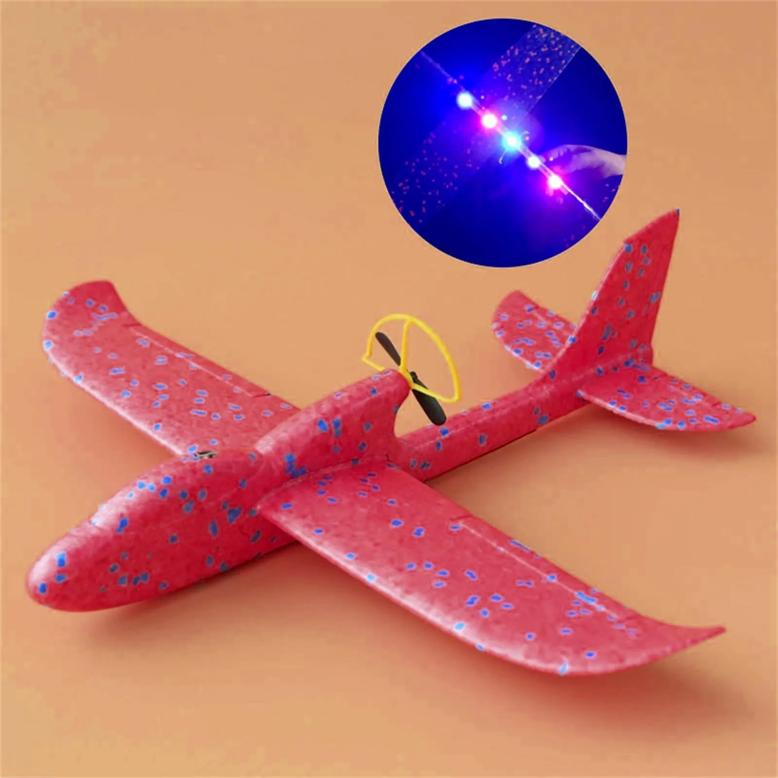 Electric Airplane Toy For Kids, Foam Throwing Glider Plane, Rechargeable, Summer Outdoor Garden Flying Gadget Game 1pcs