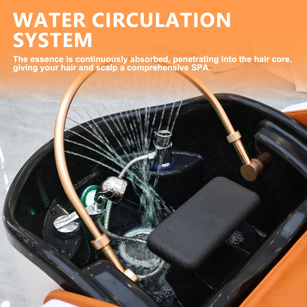 高級電動マッサージヘッドスパセラピーヘアサロンシャンプー台