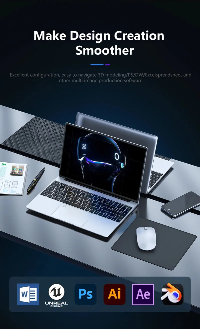 NAIWO 15.6 Gaming laptop with Intel Core I9-10980HK 32GB RAM 512GB 1TB 2TB SSD WiFi 6 Windows 11 PRO high-performance laptop
