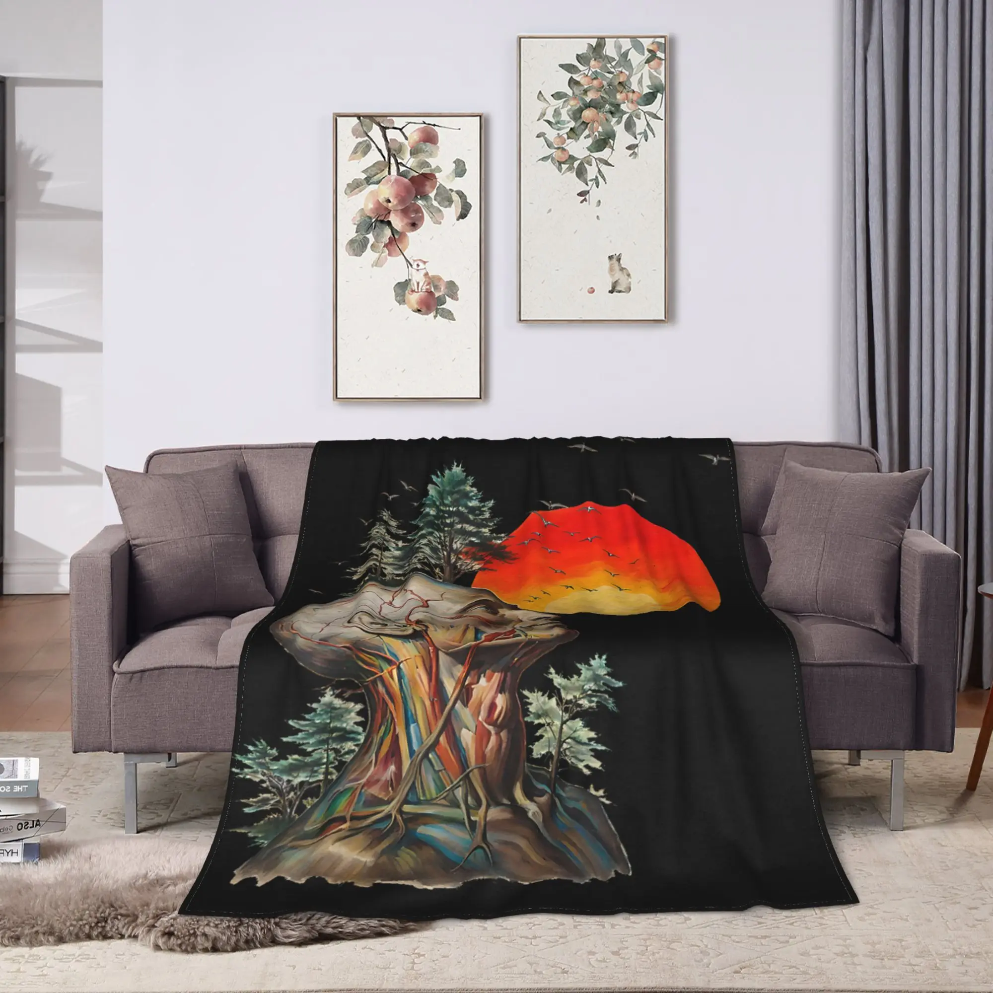Soft Warm Blanket Girls Boys Camping Alan Hangover Bedding Throws  Flannel Bedspread For Outdoor Aesthetic Sofa Bed Cover