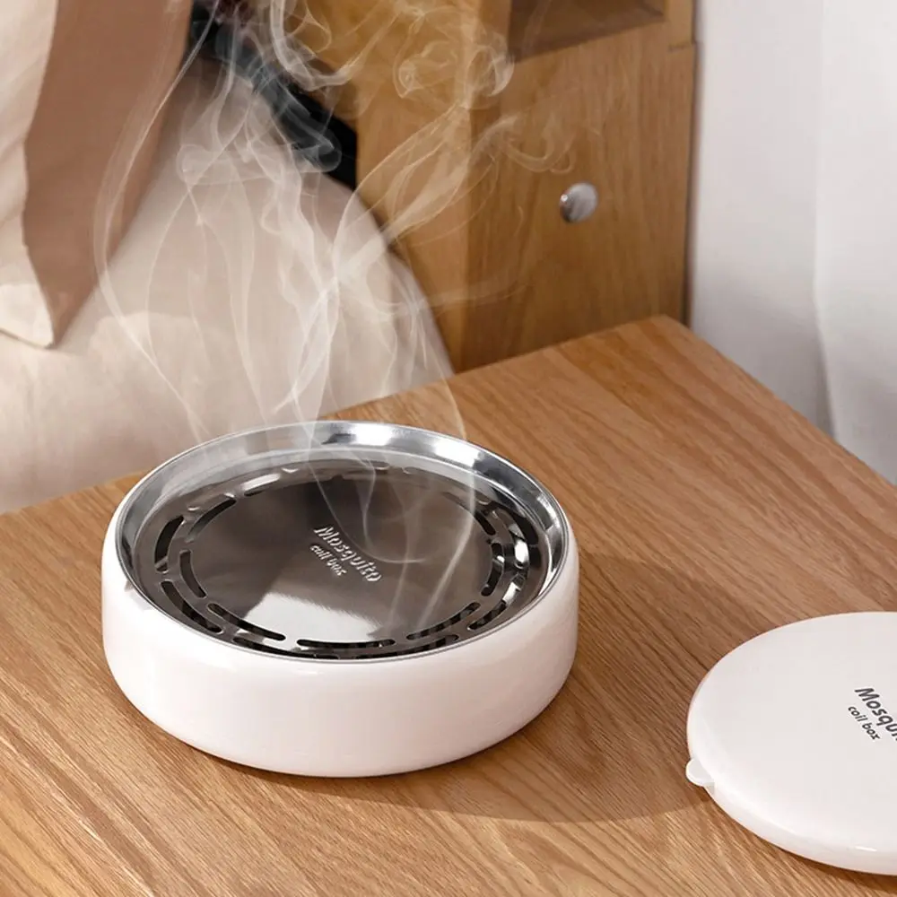 With Tray Mosquito Coil Holder Anti-Mosquito Safe Design Mosquito Repellent Useful Mosquito Coil Bracket for Indoor Outdoor