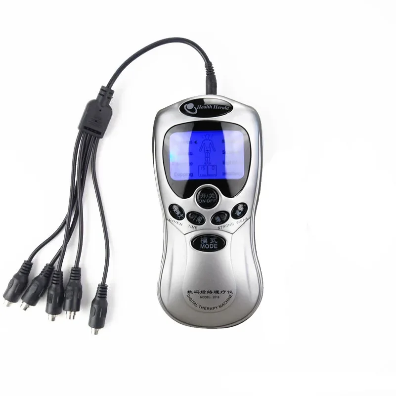 

Bdsm Electro Stimulate Pulse Massage Host Electro Shock Single Output Host with 5 in 1 Cable E-stim Therapy Massager Accessorry