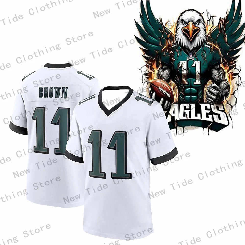 #11 Brown Sports Jersey: Breathable Mesh Fabric, Quick-Dry Short-Sleeve Athletic Fan Apparel for Game Day & Daily Wear