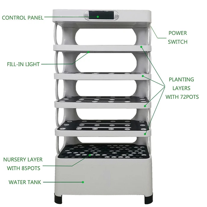 AM3 Indoor Smart Low Cost Hydroponics Vertical Garden Hydroponic Plant  Vegetable Grow Systems Kit  CE ROHS