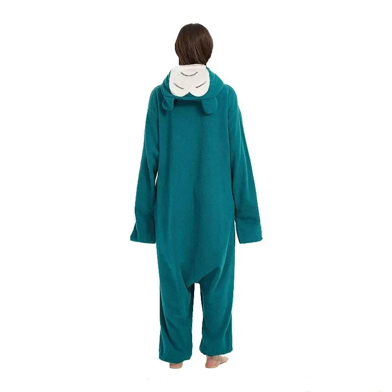 Cartoon Cosplay Adult Kigurumi Blue Sleepwear Anime Onesies Pajamas Halloween Christmas Party Unisex Fashion Couple Outfit